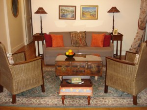 Living room, launchpad for Paris adventures!