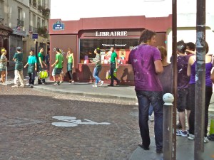 The Purple Team checks out the Green Team