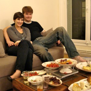 Lauren and Rob celebrate