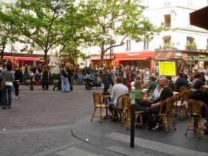 Café life in the Place de la Contrescarpe